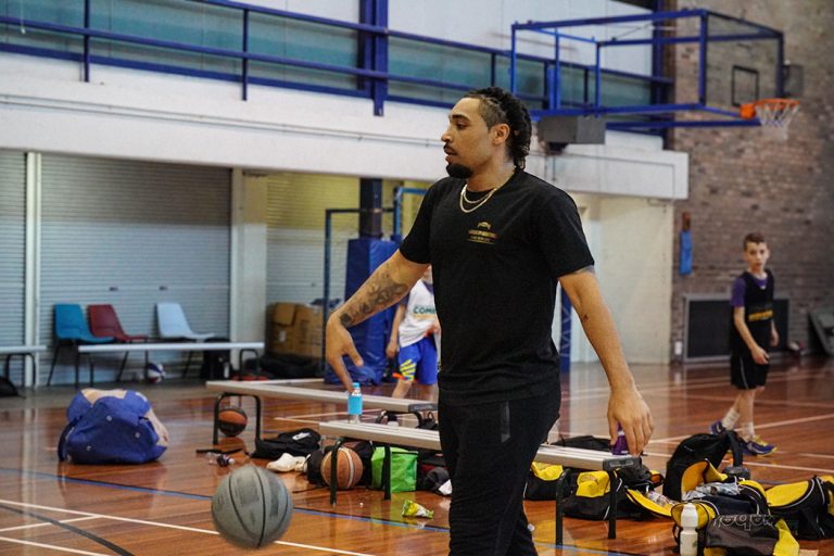Harbour City basketball Trainer Keeto Browne