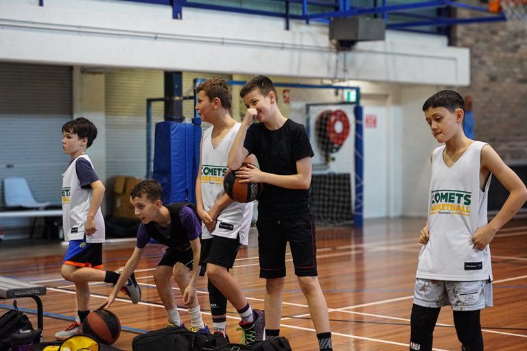 Harbour City Basketball Trainer session with under 16's kids